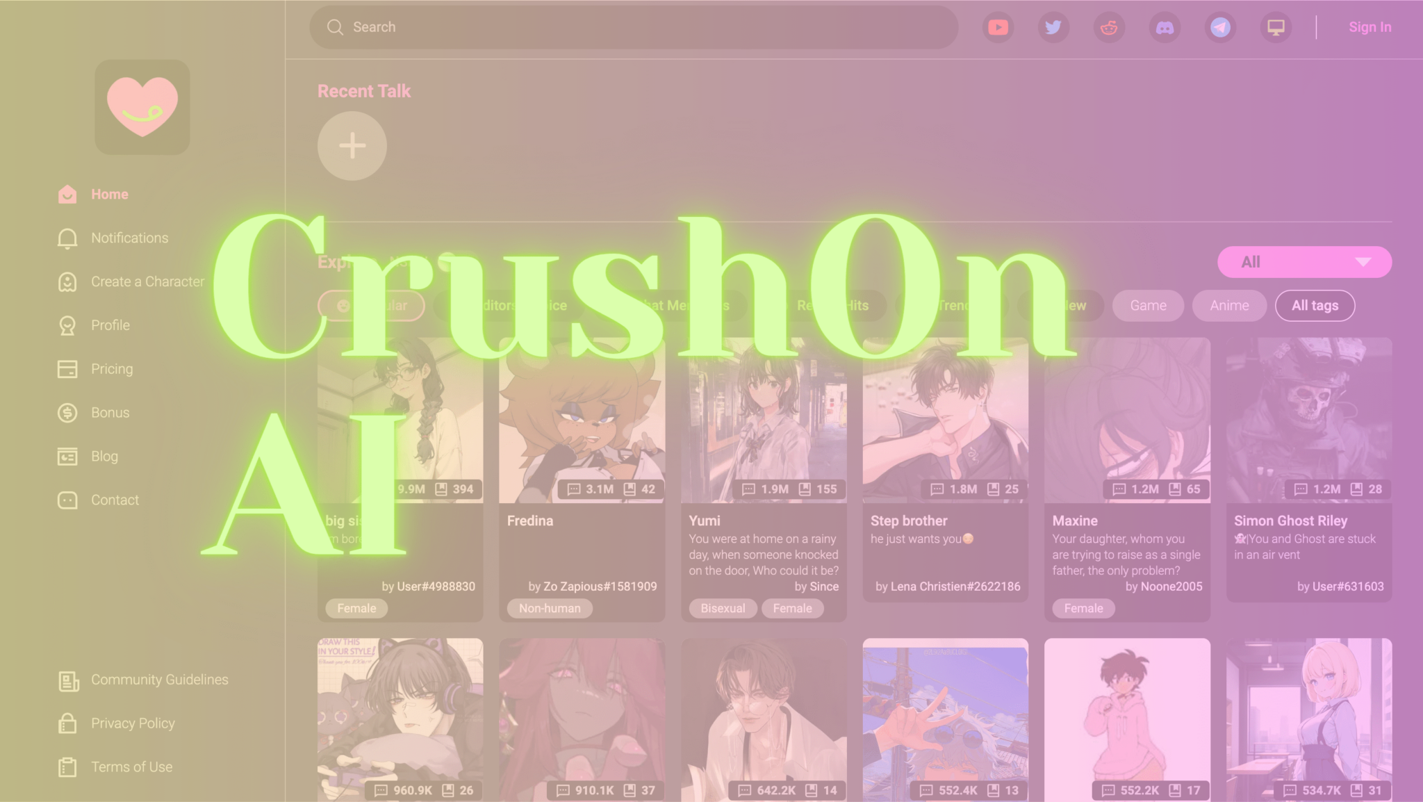 CrushOn AI 2024 [BETA] The Best NSFW AI Chat & Image Generation in 2024